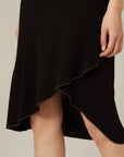 EP YAYING Black Midi Dress