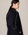 YAYING Navy Ngari Cashmere Coat