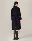 YAYING Navy Ngari Cashmere Coat