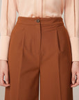 YAYING Brown Midi Skirt