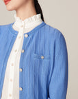 YAYING Blue Button Shirt
