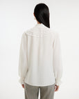 EP YAYING Silk White Shirt