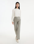 EP YAYING Silk White Shirt