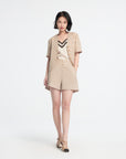 EP YAYING PLEATED SHORTS