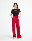 EP YAYING High-Waisted Wide-Leg Pants