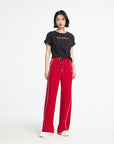 EP YAYING High-Waisted Wide-Leg Pants