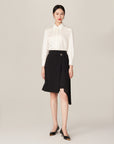 YAYING Black Midi Skirt
