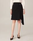 YAYING Black Midi Skirt