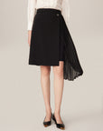 YAYING Black Midi Skirt