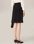 YAYING Black Midi Skirt
