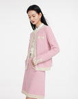 EP YAYING Round Neck Knitted Sweater