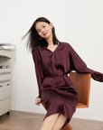 EP YAYING v neck high waist dress EGIAT4632AL