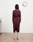 EP YAYING v neck high waist dress EGIAT4632AL