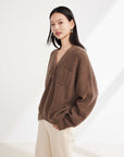 EP YAYING Yak Wool Oversized Knit Sweater