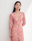 EP YAYING Mulberry Silk Dress