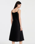 EP YAYING BLACK SLIP DRESS