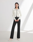 EP YAYING Black Straight Leg Pants