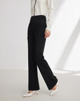 EP YAYING Black Straight Leg Pants