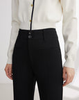 EP YAYING Black Straight Leg Pants
