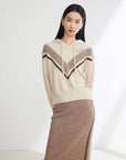 EP YAYING Yak Wool Knit Sweatshirt