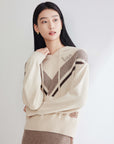 EP YAYING Yak Wool Knit Sweatshirt