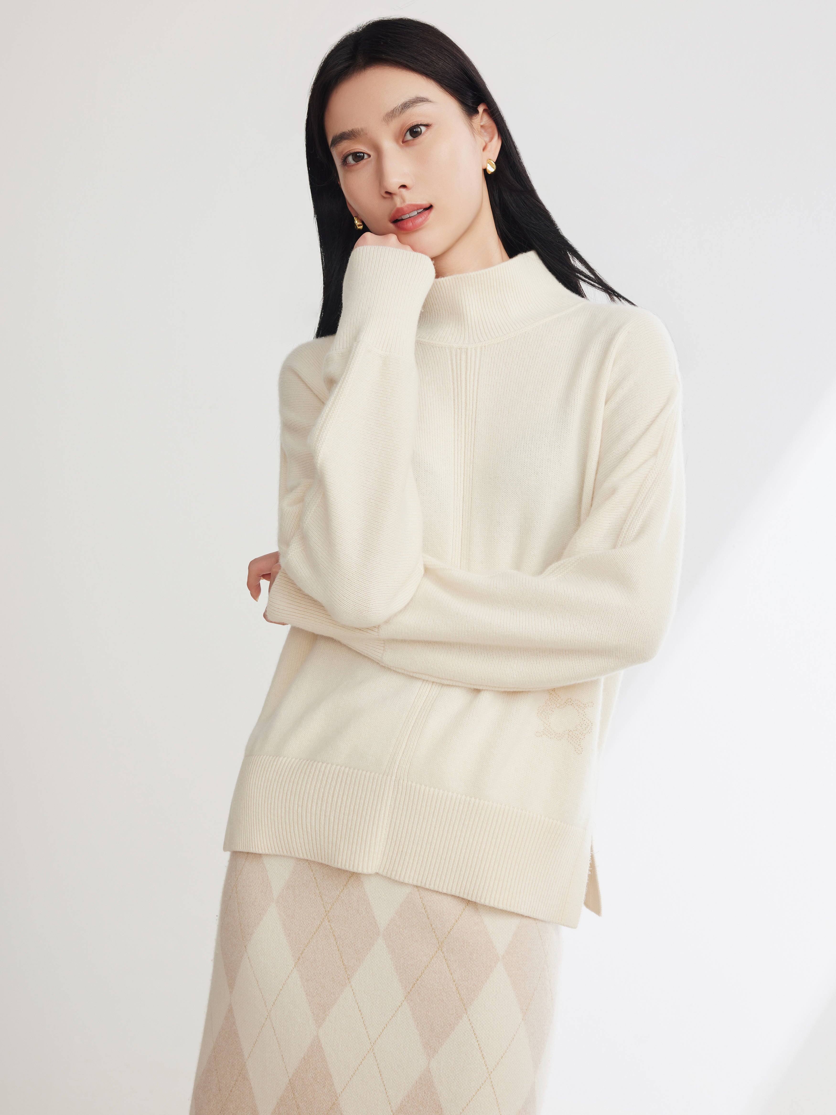 EP YAYING Cashmere Knit Sweater