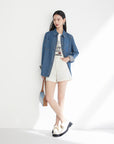 EP YAYING DENIM SHORTS