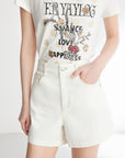 EP YAYING DENIM SHORTS