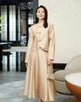 YAYING Chinese Style Dark Pattern Skirt