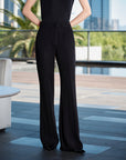 YAYING Acetate Straight Leg Flared Pants