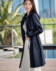 YAYING Triacetate Trench Coat