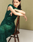 EP YAYING Chinese Style Silk Qipao Dress