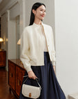 YAYING Knitted Ribbed Jacket
