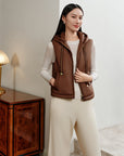 YAYING Hooded Drawstring Cotton Vest