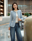 YAYING Loro Piana Tweed Coat