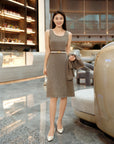 YAYING Two-Piece Waist-Cinching Dress