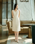 YAYING sleeveless textured vest skirt