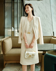 YAYING sleeveless textured vest skirt