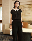 YAYING Mulberry Silk Starry Sky Blouse EPKES9519AH