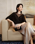 YAYING Mulberry Silk Starry Sky Blouse EPKES9526AH