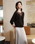 YAYING Mulberry Silk Starry Sky Blouse EPKES9526AH