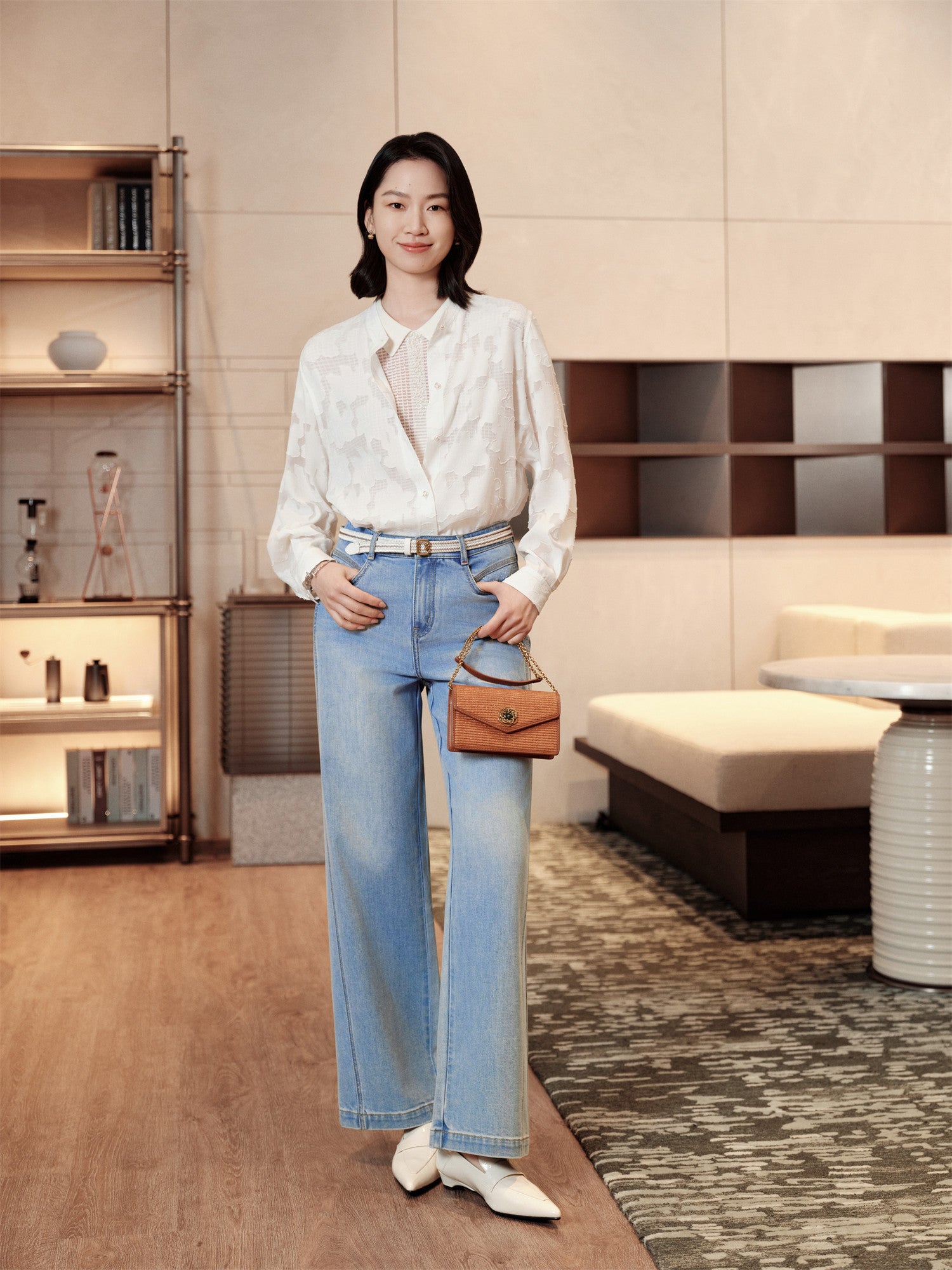 YAYING Embroidered Jeans