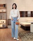 YAYING Embroidered Jeans