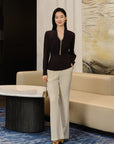 YAYING Silk Waist-Cinched Shirt