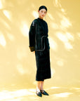 EP YAYING Velvet Pleated Jacket EGJAA1269AH