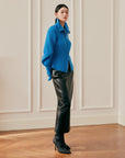 EP YAYING Wool Cashmere Knitted Cardigan