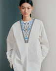 EP YAYING Loose Embroidered Shirt