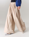 EP YAYING High-Waist Relaxed-Fit Skirt Pants