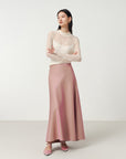 EP YAYING Satin A-Line Skirt EGKPA3309AF