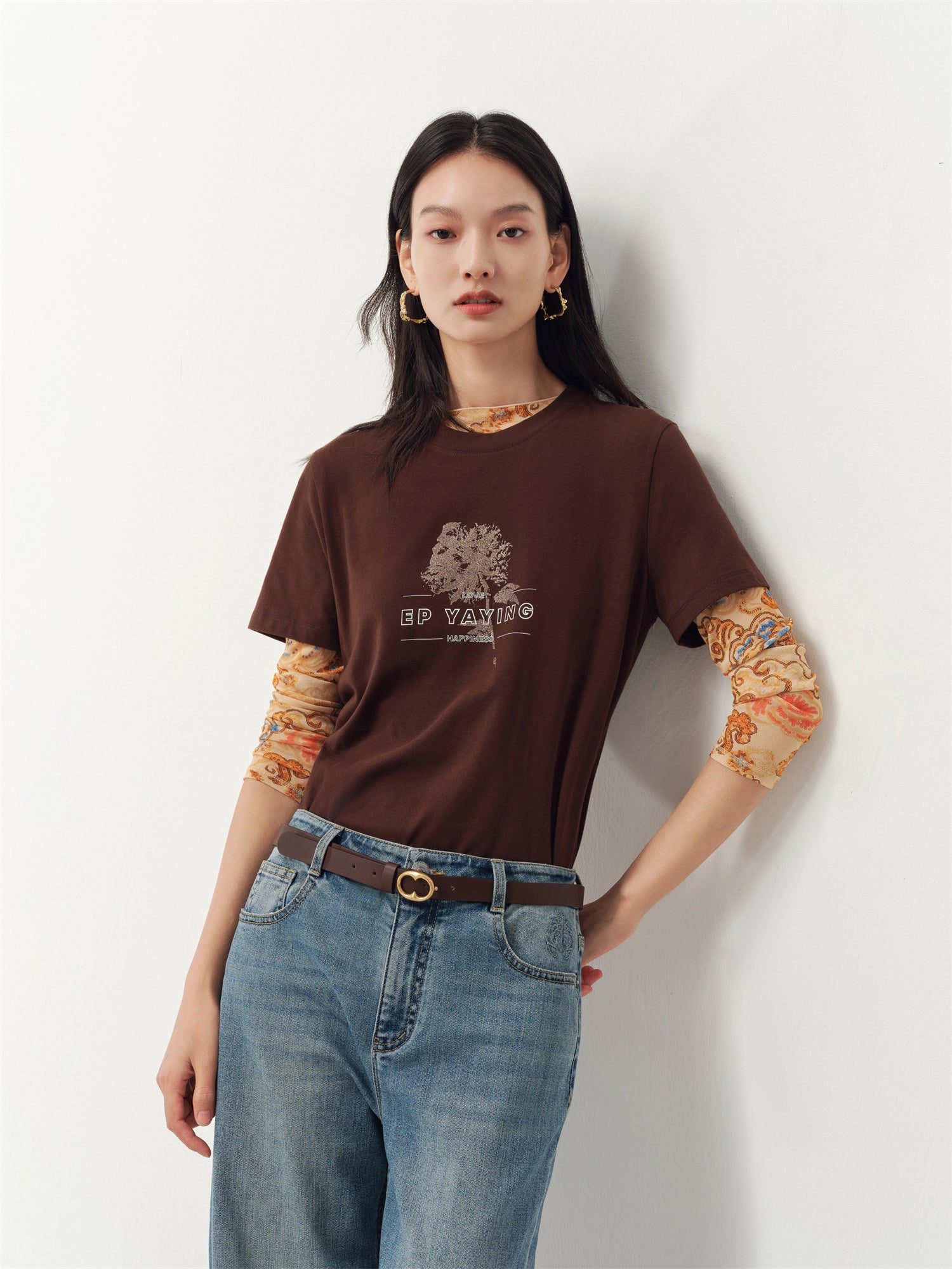 EP YAYING Cotton Short Sleeve T-Shirt EGKPC5322AK